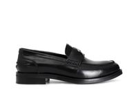 mocasin de mujer en piel desgastada con accesorio penny black