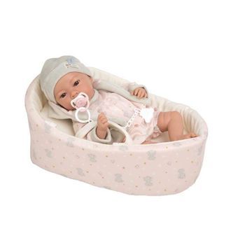Muñeca Elegance Aria 40 Cm Llorona Con Cuerpo Blando Y Capazo (en Bolsa) (muñecas Arias - 50647)