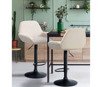 taburete de cocina braga en terciopelo 52x51x89-109 cm