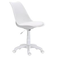silla estudio adec lina 60x60x79-89 cm - blanco