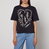 weekend max mara lecco cotton-jersey top - m