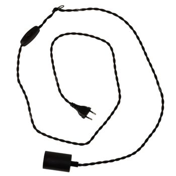 Cable para lámpara negro L.201 cm