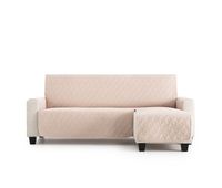 cubre sofa para chaise longue dry acolchado y con proteccion total antiliquidos beige brazo derecho