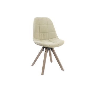 Silla Poliester Algodon 47x55x85 Natural Beige