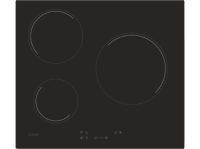 placa vitroceramica - candy timeless ch63cc4u2 3 zonas zona grande 25 cm float glass 60 negro