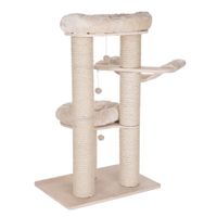 natural paradise scratching tree - amaryllis l - cream