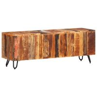 mueble de tv madera maciza reciclada 110x30x40 cm vidaxl