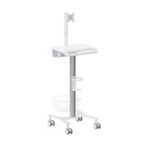 kimex carro para equipos medicos con soporte para monitor 17-27