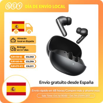Auriculares Inalámbricos QCY BH25HT20A - Audífonos con Cancelación de Ruido Adaptativa de -50dB, Melobuds N20, Bluetooth 6.0, Llamadas HD, Auriculares con Controladores de 13mm y 6 Micrófonos