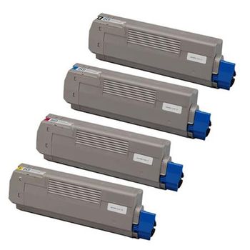 Compatible Multipack OKI MC861dn Printer Toner Cartridges (4 Pack) -44059256