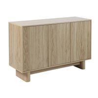 aparador escandinavo de 3 puertas de 120 cm en madera clara
