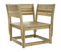 vidaxl silla de jardin madera impregnada de pino