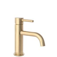 grifo de lavabo rea lungo gold brushed low