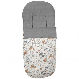 2024 Saco Silla Selva Gris Dydados London Estampado Pelo Gris