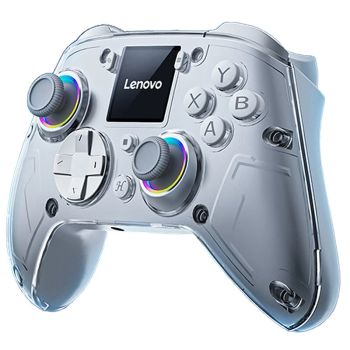 Lenovo X01 mando de juego inalámbrico de tres modos con pantalla interactiva de 1,44 pulgadas, palancas Hall dobles y ga