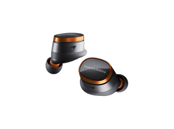 Auriculares True Wireless - Bowers & Wilkins Pi8 McLaren Edition, Cancelación de Ruido Activa, Autonomía 6.5 h, Gris y naranja