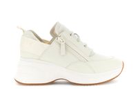 zapatillas de running con cremallera y forro de piel off white