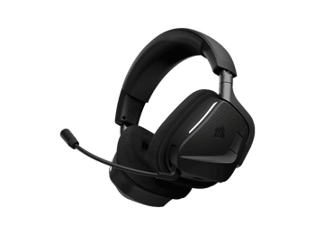 Auriculares gaming - Corsair VOID Max WIRELESS v2, Autonomía de 70 h, Tecnología SoundID, Ligero, Audio espacial DolbyAtmos inmersivo, Carbón