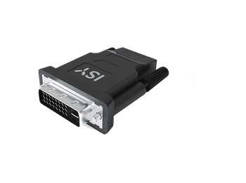 Adaptador cable - ISY IDV-5002, DVI a HDMI, Resolución 4096 x 2160 (4K), Negro