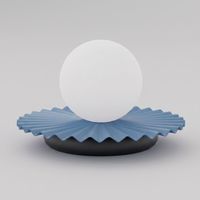 lampara de mesa drino azul