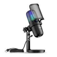 microfono tnb inmicstdrgb usb de condensador con rgb y filtro antipop