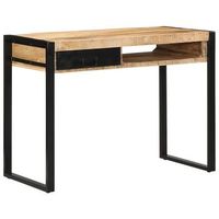 escritorio 100x50x75 cm madera maciza mango vidaxl