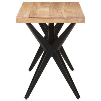 Mesa De Comedor | Mesa De Cocina De Madera Maciza De Acacia 120x60x76 Cm