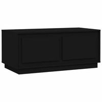 mesa de centro madera contrachapada negro 102x50x44 cm vidaxl