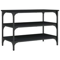 zapatero madera de ingenieria negro 70x385x49 cm vidaxl