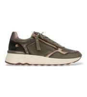 carmela para mujer 16422103-kaki zapatillas de piel 164221 verde 40 3 a 5cm cremallera casual