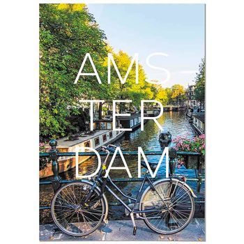 Panorama Cuadro De Aluminio Ciudad De Amsterdam 70x100 Cm