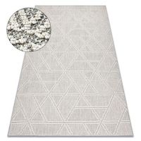 alfombra jersey 19241 gris - rombos geometrico estructural lazo boh 140x190 cm