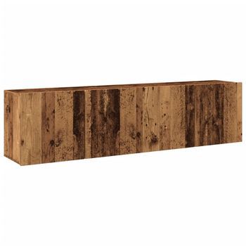 Muebles De Tv De Pared 2 Uds Madera Envejecida 80x30x41 Cm Vidaxl