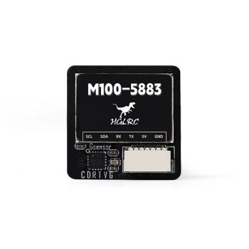 Módulo HGLRC M100 5883 GPS con chip M10 y brújula QMC 5883 y antena cerámica para drones RC de carreras FPV helicópteros