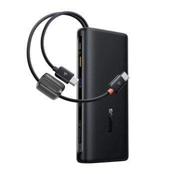 Baseus EnerFill FC41 100W 73Wh 20000mAh Batería externa con pantalla digital e cable integrado Type-C y Type-C, fuente d