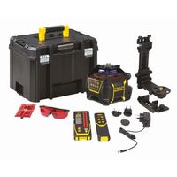 stanley nivel laser rotativo 600m - rojo - bateria de litio recargable