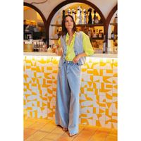 le temps des cerises jeans jeans loose ancho louvy largo 34 para mujer