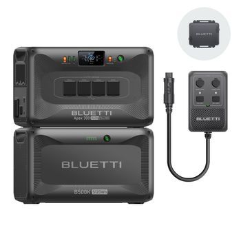 BLUETTI Apex 300 y B500K y Hub D1 Estación De Energía Portátil 7884,8Wh Lfp, Capacidad Ampliada, Respaldo En El Hogar y Uso Off-grid