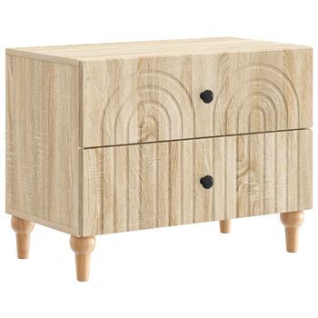 Mesita De Noche 62x34,5x48 Cm Madera - Marrón