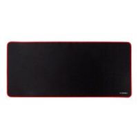 alfombrilla para raton q-connect xxl negra con borde rojo 900x400 mm