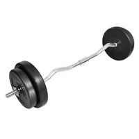 barra curl con pesas 30 kg vidaxl
