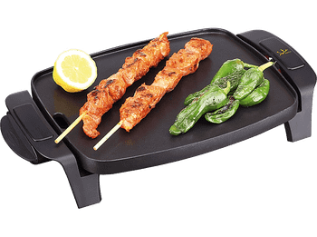 Plancha de asar - Jata GR205 Potencia 1000W, Termostato regulable, Recubrimiento antiadherente