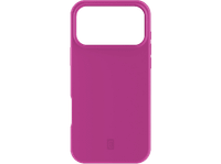 funda movil - cellularline sensation para apple iphone 17 pro soft-touch silicona microfibra rosa