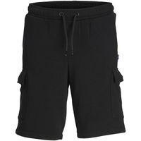 jack  jones short nino 12254213 jpstbradley sweat cargo shorts sn jnr black para nino