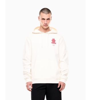 EA7 para hombre. 7M001399_AF17787 Sudadera Graphic Series M blanco (S), Casual, Deportivo, Algodón, Sportswear, Multideporte, Manga larga