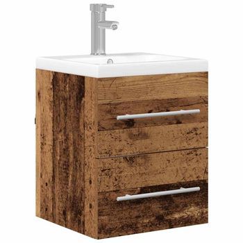Gabinete De Lavabo Para Baño Madera Vieja 41 X 38,5 X 48 Cm Vidaxl