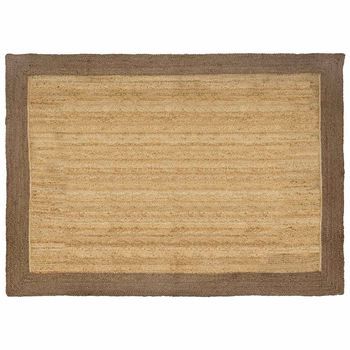 Alfombra De Área Gris 240 X 340 Cm Yute Vidaxl