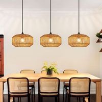 lampara colgante vintage de 3 luces e27 para decoracion de comedor bombilla no incluida zmh