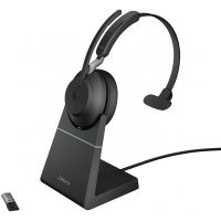 jabra evolve2 65 ms auricular mono bluetooth negro  soporte de carga