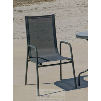 Pack 4 Sillones Apilables Para Terraza Y Jardín Exterior